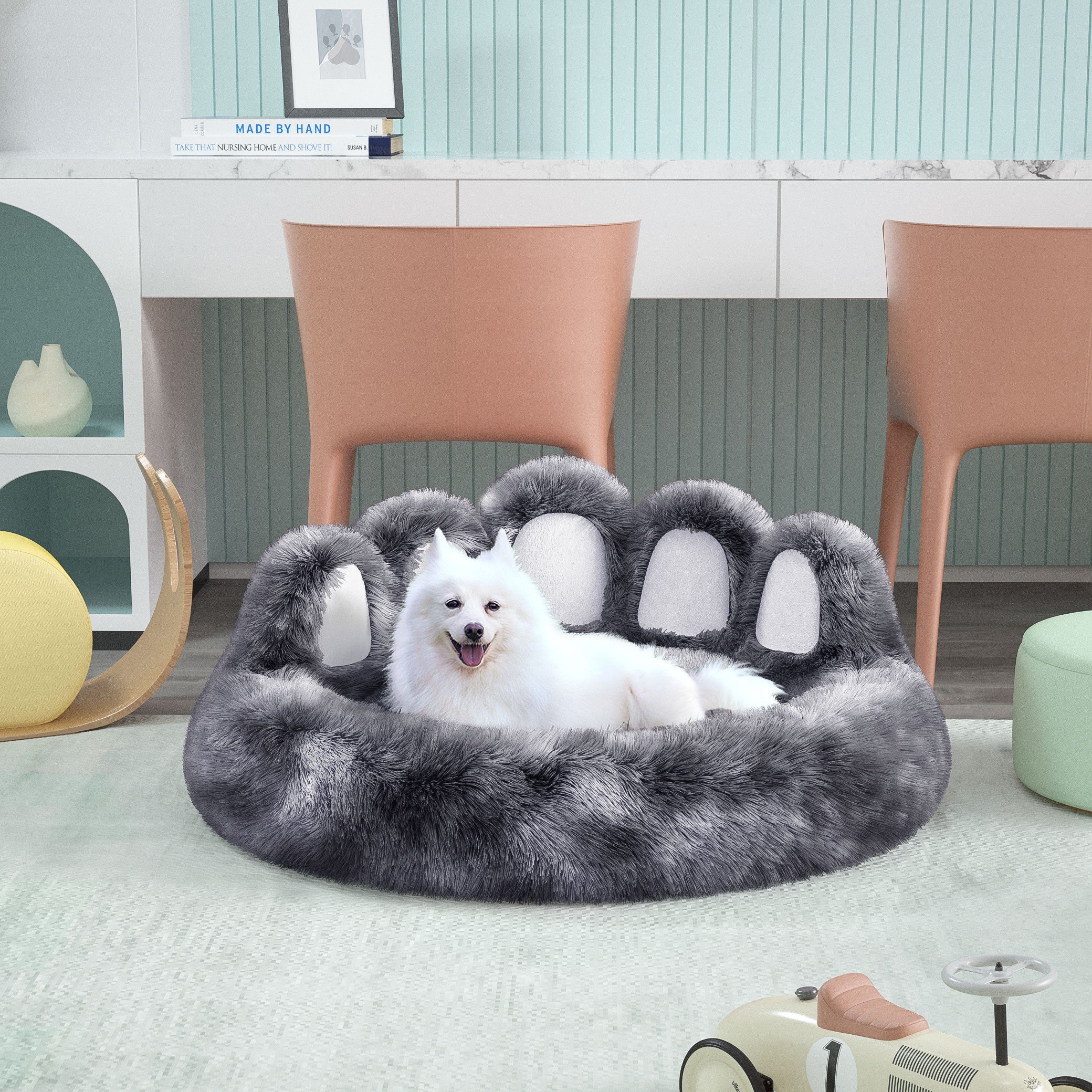 Panier “Patte d’Ours” PETSHOP — Chaleur, Douceur & Sommeil Profond