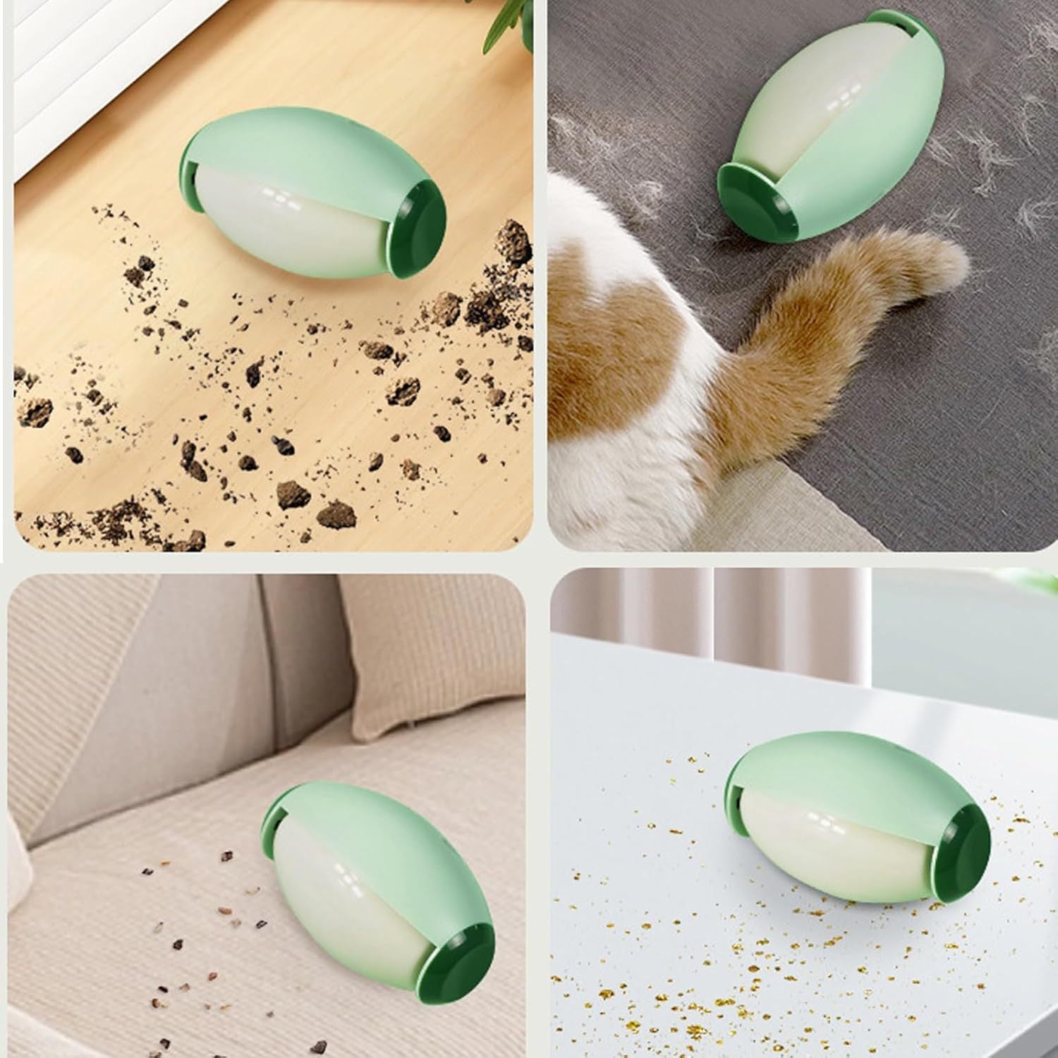 Boule Nettoyante PETSHOP — Rouleau Réutilisable Anti-Poils & Peluches