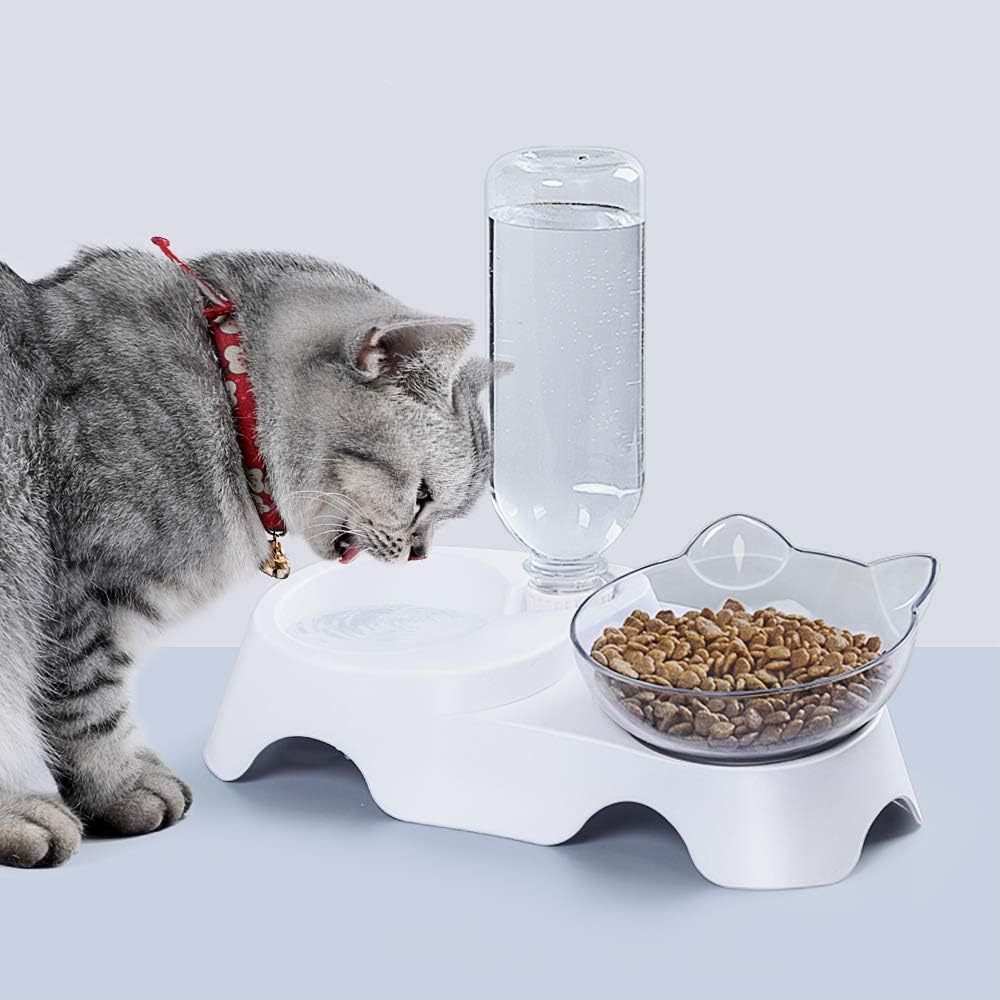 Set Double Bol Intelligent PETSHOP — Nourriture & Eau Automatique